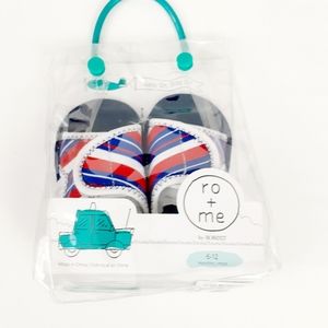 Ro + Me By Rebeez Baby Boy Red/White Sandals Shoes Sz 6-12 M